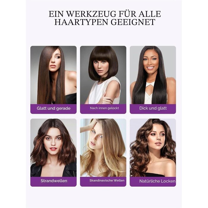 Breites Glätteisen für langes & dickes Haar - 32% Rabatt