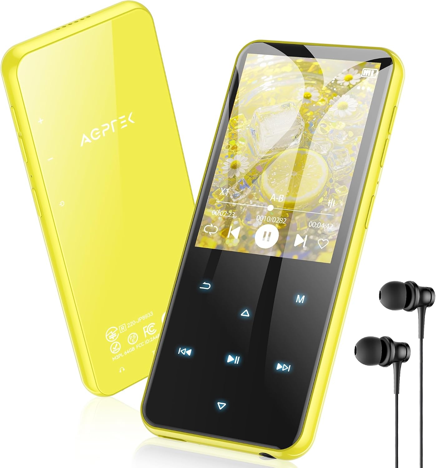 MP3-Player 64GB mit Bluetooth 5.3 Rosa Metall - 33% Rabatt