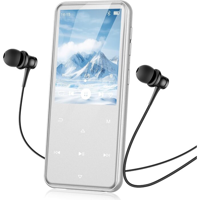 MP3-Player 64GB mit Bluetooth 5.3 Rosa Metall - 33% Rabatt