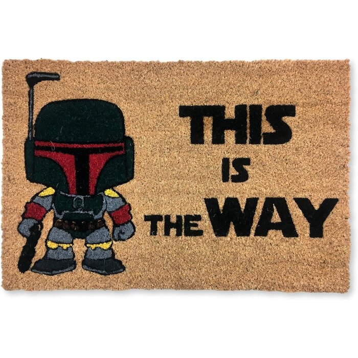 Fußmatte 'This is the Way' Kokosfaser 60x40 cm - 29% Rabatt