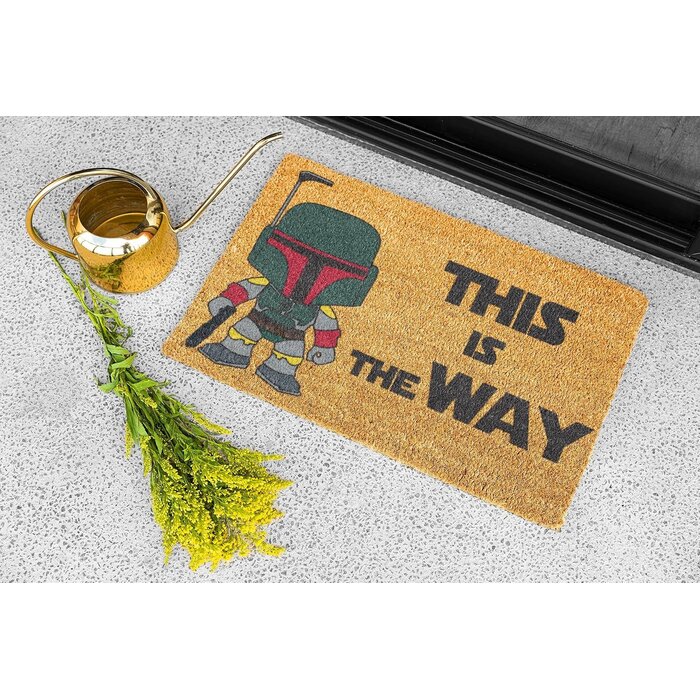 Fußmatte 'This is the Way' Kokosfaser 60x40 cm - 29% Rabatt