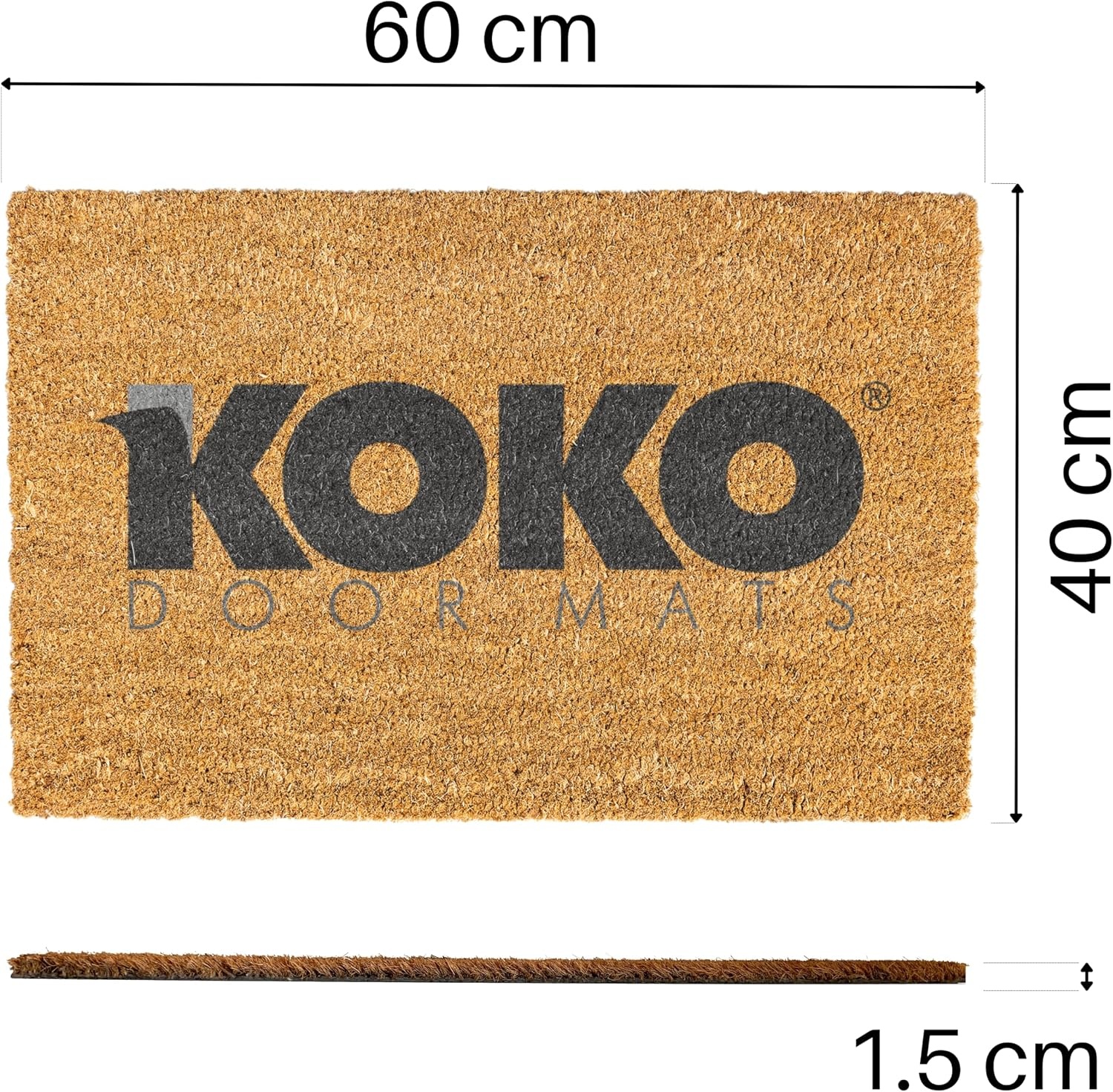 Fußmatte 'This is the Way' Kokosfaser 60x40 cm - 29% Rabatt
