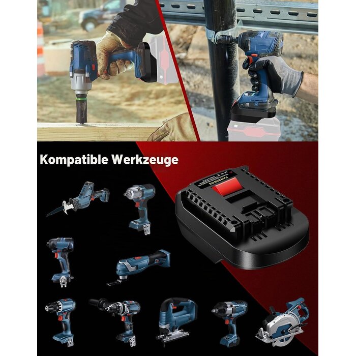 Akku-Adapter für 20V Akkus auf 18V Werkzeuge - 29% Rabatt