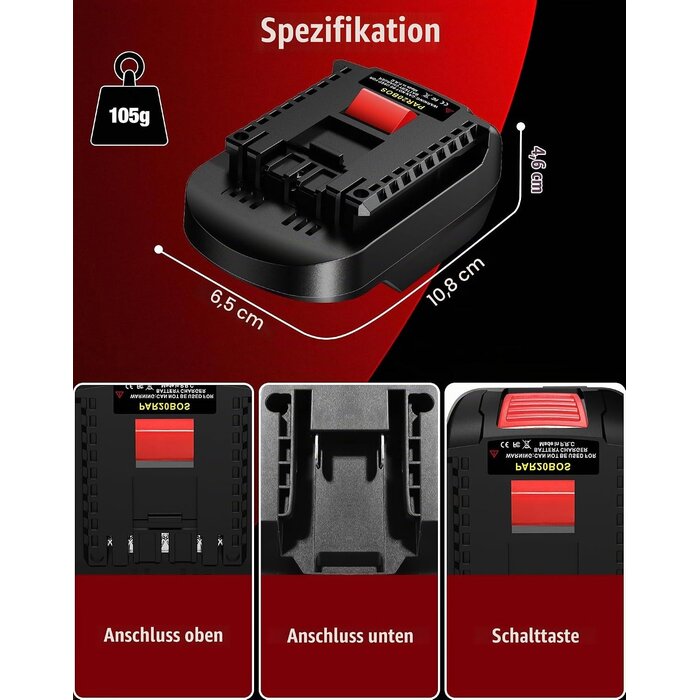 Akku-Adapter für 20V Akkus auf 18V Werkzeuge - 29% Rabatt