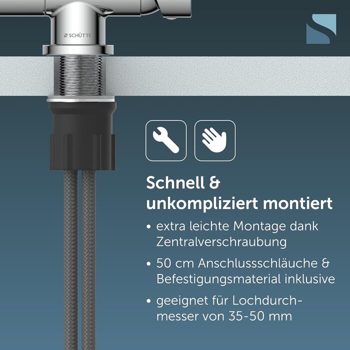 Vorfenster-Küchenarmatur, 360° schwenkbar, verchromt - 34% Rabatt