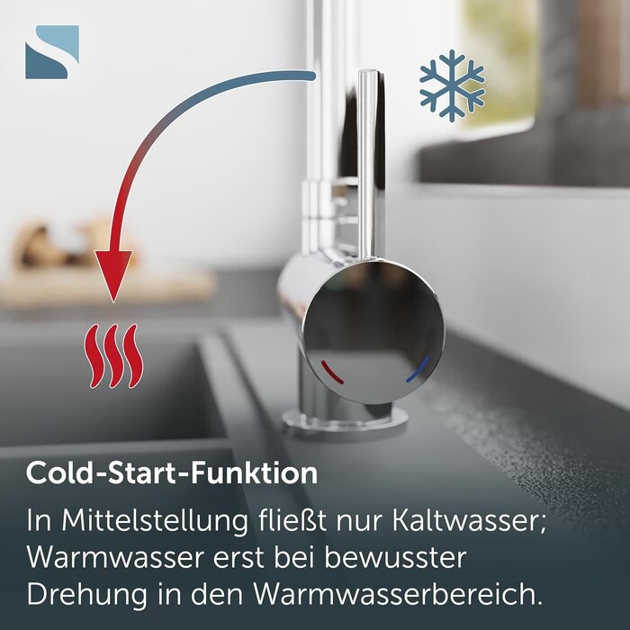 Vorfenster-Küchenarmatur, 360° schwenkbar, verchromt - 34% Rabatt