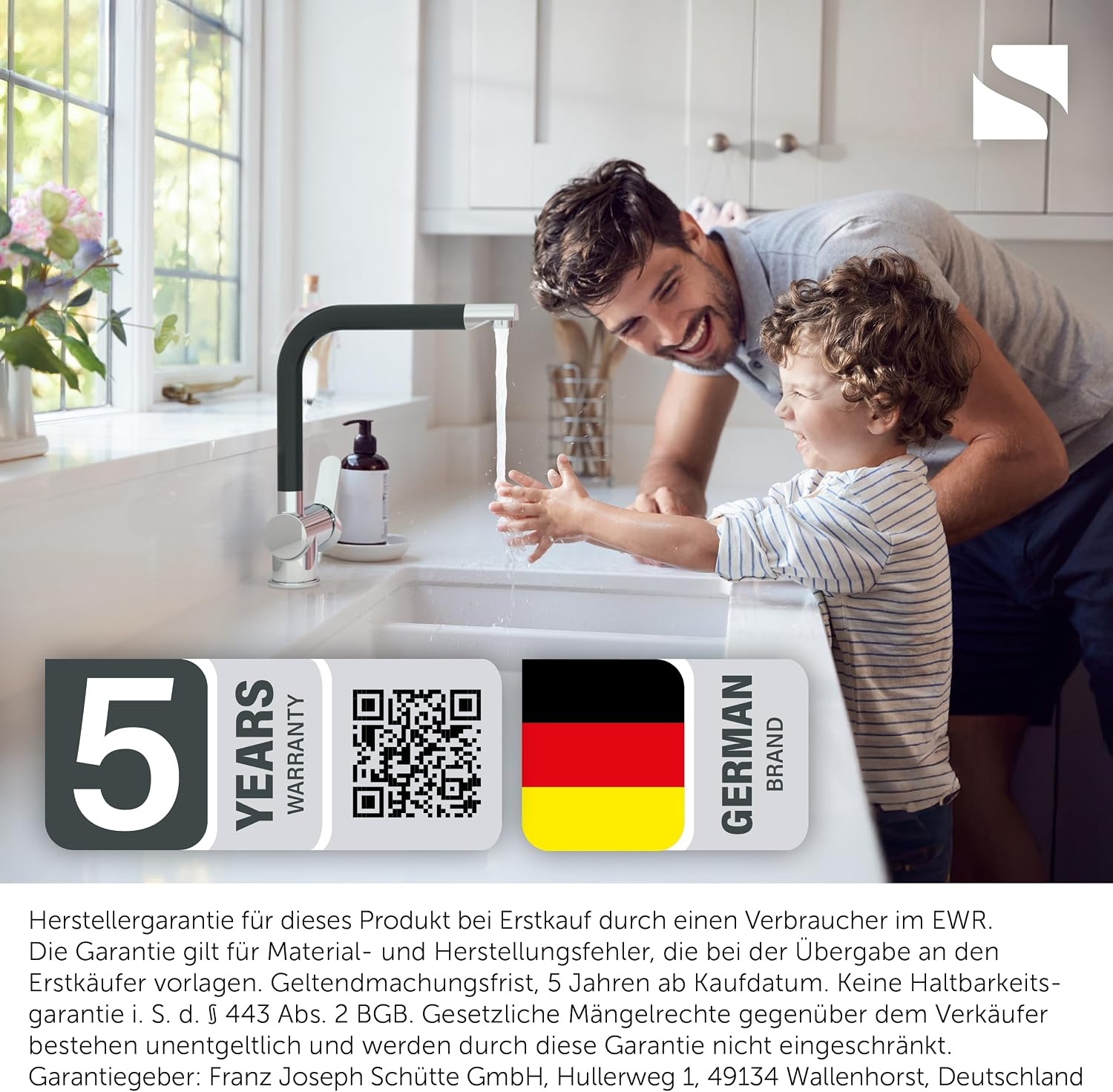 Vorfenster-Küchenarmatur, 360° schwenkbar, verchromt - 34% Rabatt