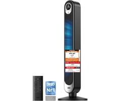 42 Zoll Turmventilator, Schwarz, 9 Stufen, 20 dB - 40% Rabatt