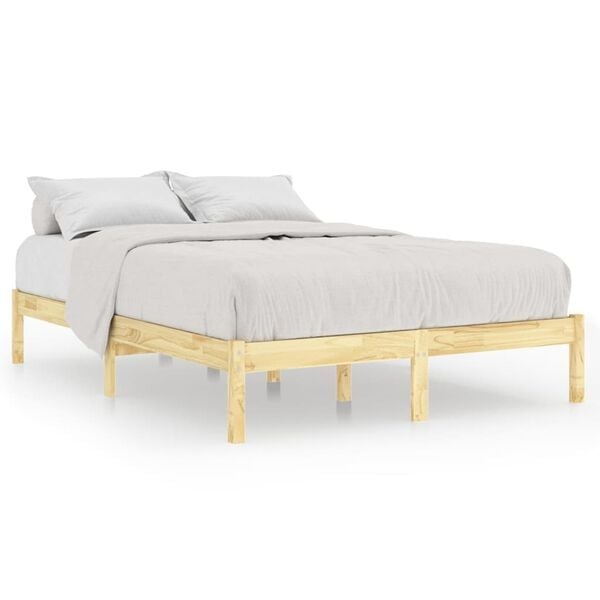 Bettgestell massives Kiefernholz 180x200 cm unbehandelt - 34% Rabatt