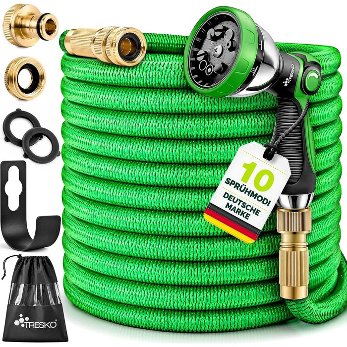 Flexibler Gartenschlauch 30m mit 10-Funktionen-Spritze - 33% Rabatt
