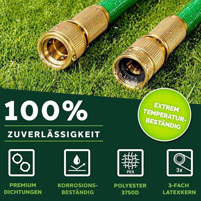 Flexibler Gartenschlauch 30m mit 10-Funktionen-Spritze - 33% Rabatt