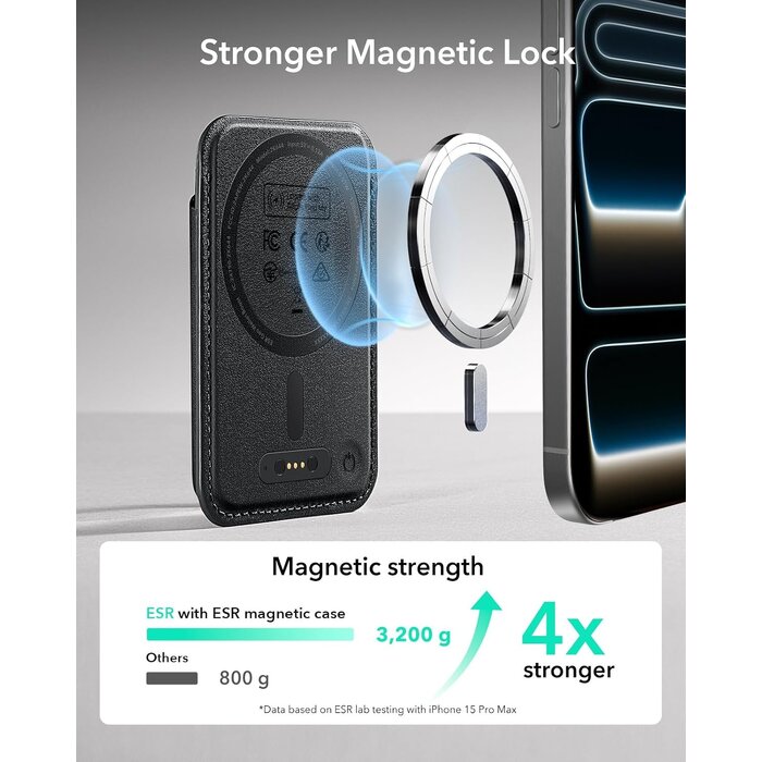 MagSafe Kartenhalter mit Find My & RFID - Schwarz - 32% Rabatt