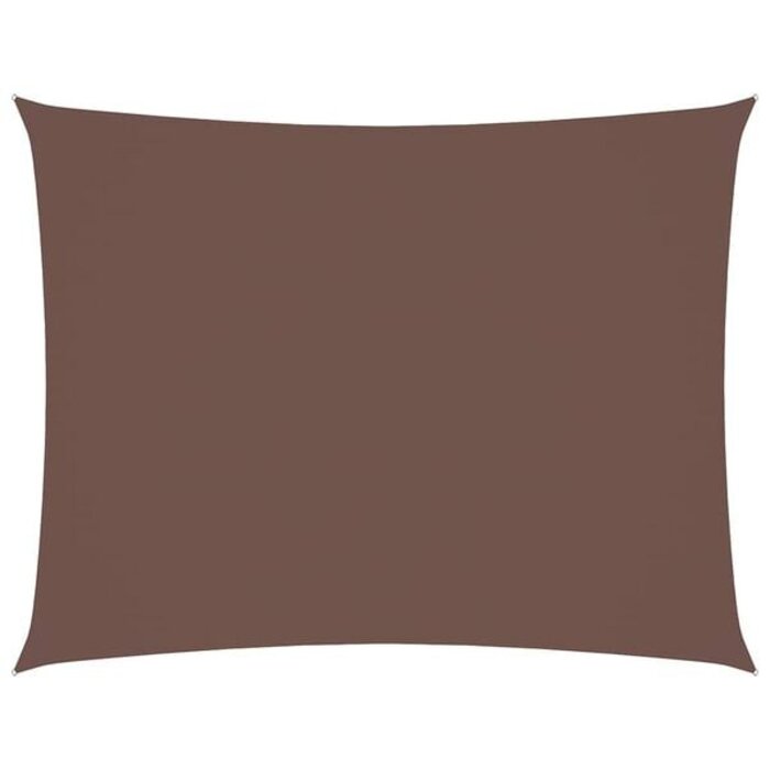 Rechteckiges Sonnensegel 6 x 7 m Braun - 34% Rabatt