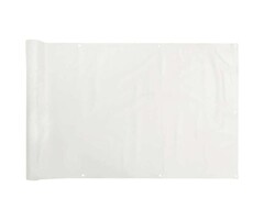 Vidaxl Balkonsichtschutz 400x120 cm PVC Weiß - 42% Rabatt