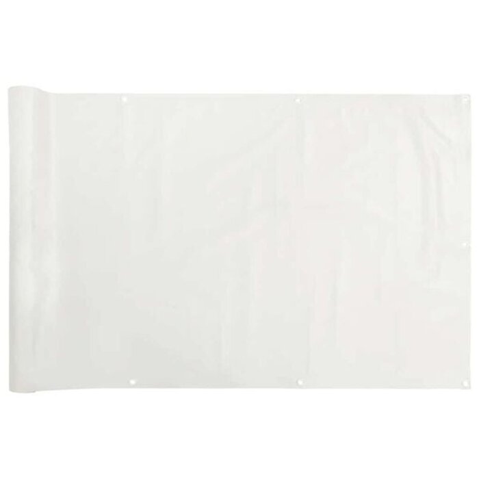 Balkonsichtschutz 400x120 cm PVC Weiß - 31% Rabatt
