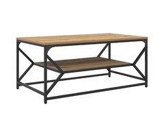 Vidaxl Couchtisch Artisan-Eiche 90x50cm - 45% Rabatt - Rechteckig & Robust