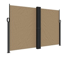 Vidaxl Ausziehbare Seitenmarkise 160 x 1200 cm Taupe - 47% Rabatt