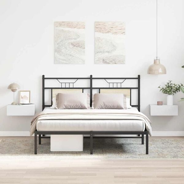 Wand-Nachtschrank 2er-Set, Weiß, 40x30x15 cm - 33% Rabatt