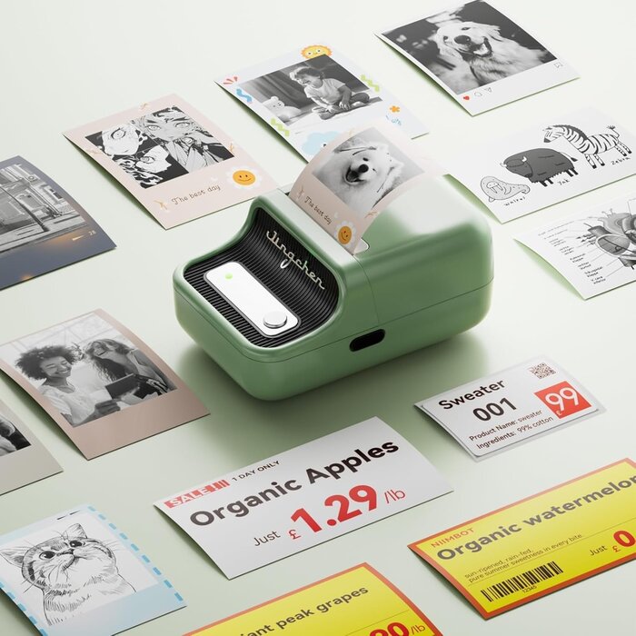 B21 Pro Etikettendrucker 300 DPI Grün - 33% Rabatt
