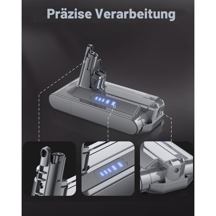 Ersatzakku für V10 Staubsauger - Inkl. Filter & Schrauben - 33% Rabatt