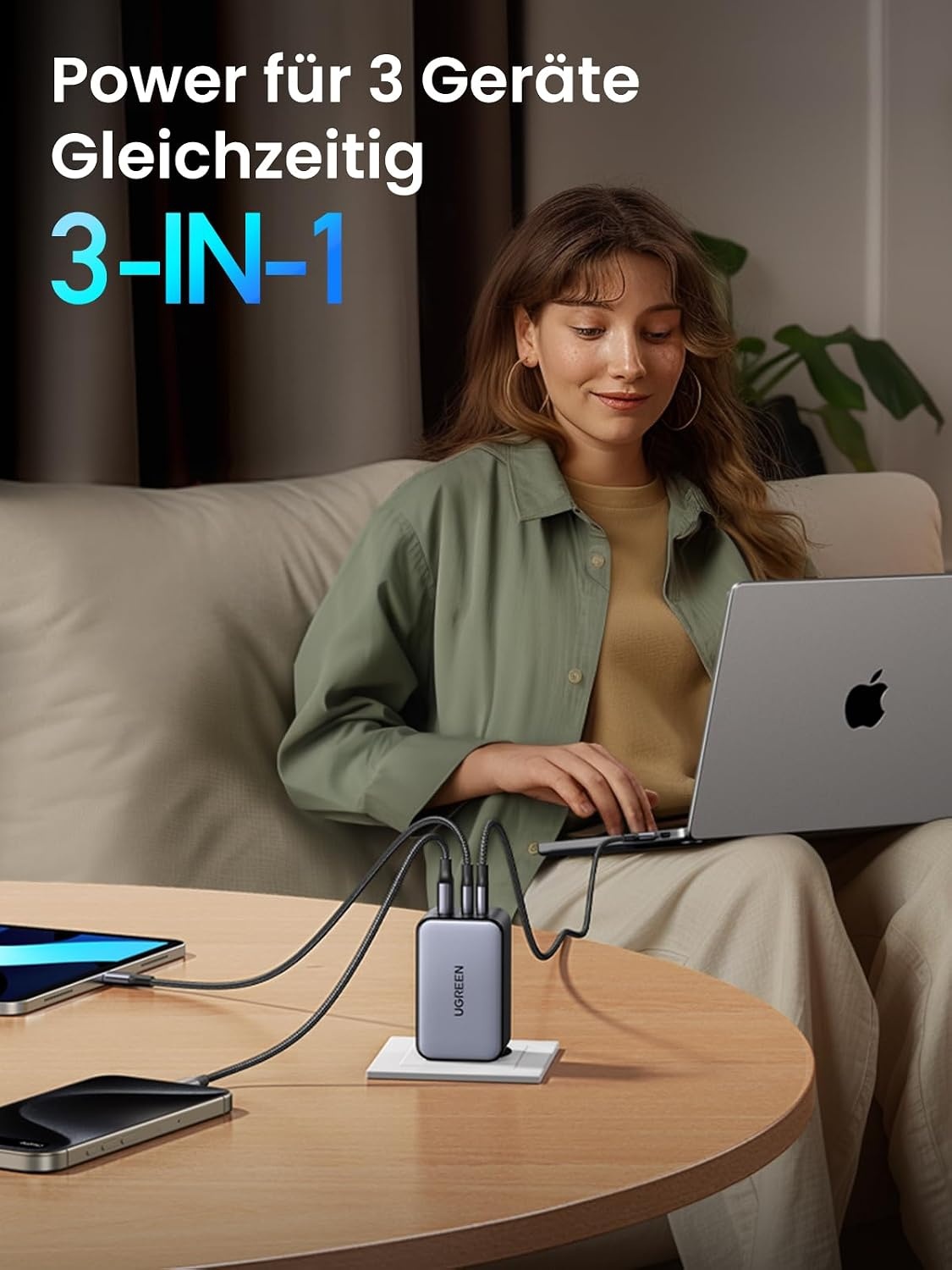 100W USB-C Schnellladegerät - Kompakt & Leistungsstark - 31% Rabatt