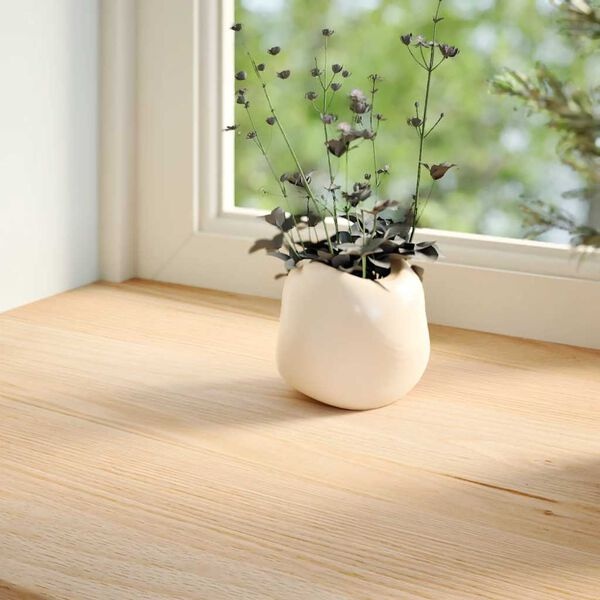 2er-Set Massivholz-Fensterbänke Eiche, 110x40x2 cm - 34% Rabatt