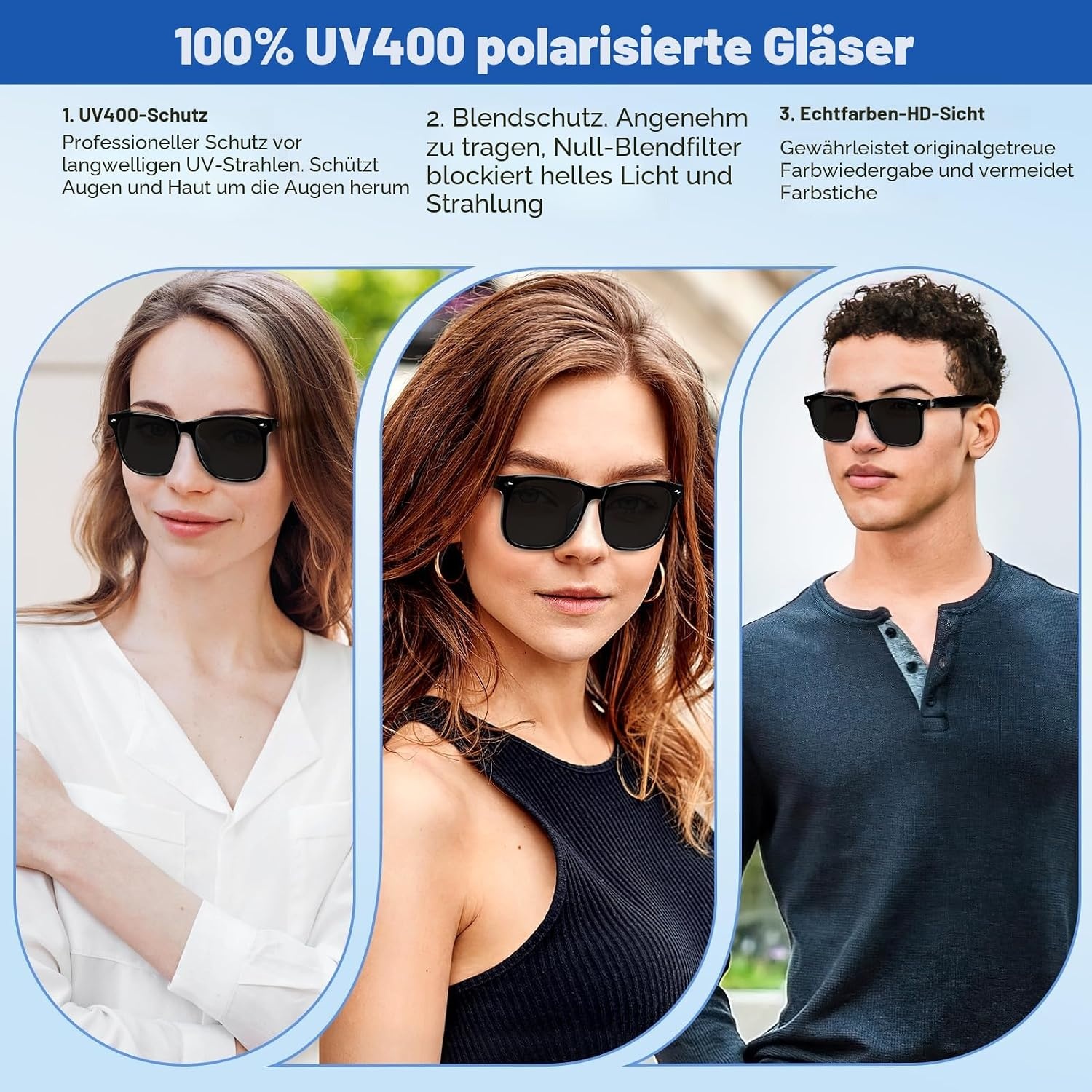 Smarte KI-Sonnenbrille mit Bluetooth 5.3 & UV400-Schutz - 32% Rabatt