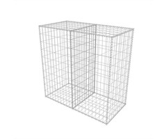 Vidaxl Gabionenkorb 100x50x100 cm aus verzinktem Stahl - 45% Rabatt