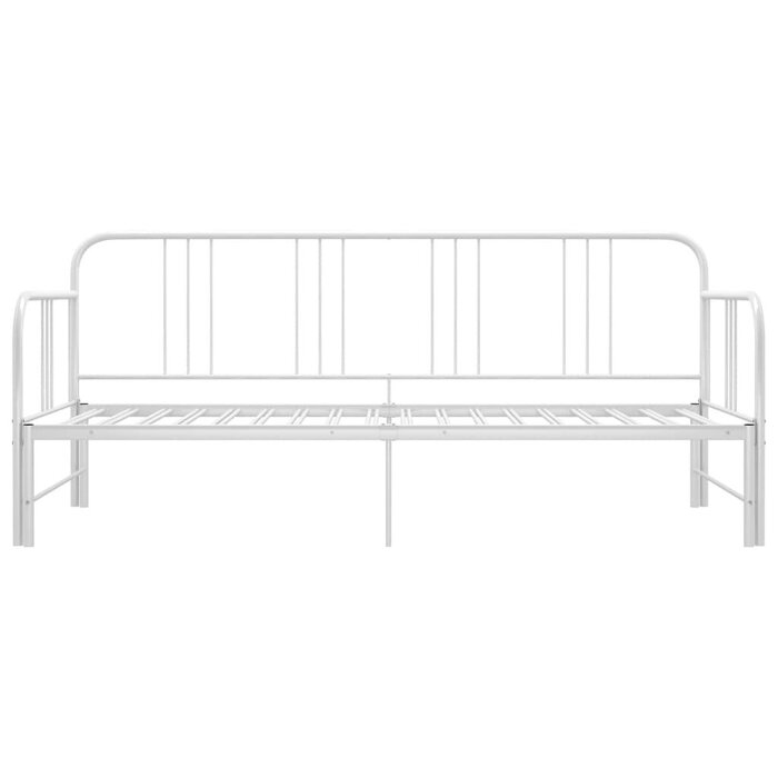 Ausziehbares Tagesbett aus Metall 90x200 cm - Weiß - 35% Rabatt