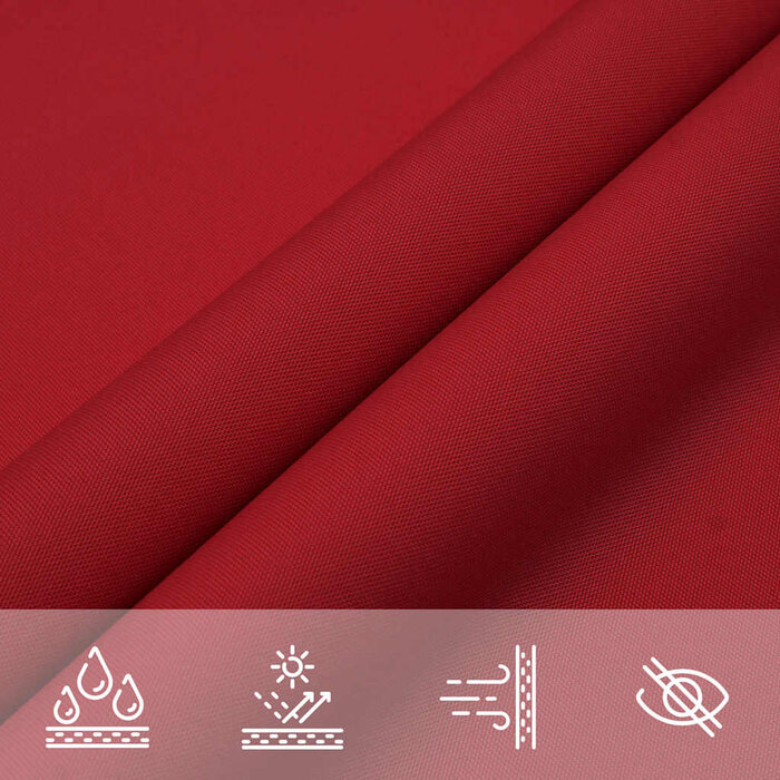 Sonnensegel rechteckig 5x6 m Rot | 34% Rabatt auf Retourenware