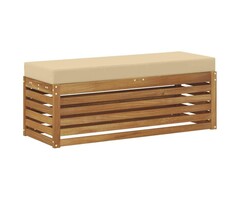 Vidaxl Garten-Eckbank aus massivem Akazienholz, Naturfarben, 115 x 37 cm - 34% Rabatt