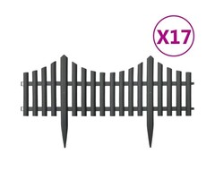 Vidaxl Beeteinfassung 17-tlg. 10 m Anthrazit - 37% Rabatt