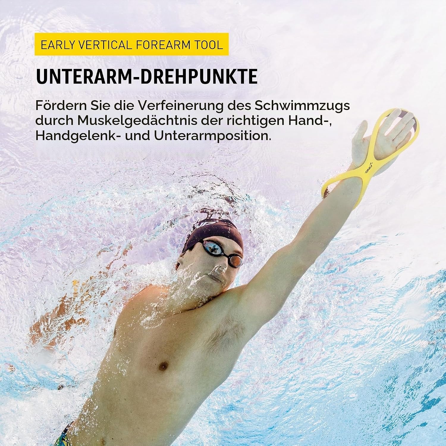 Unterarm-Schwimmhilfe für Techniktraining - Gelb - 30% Rabatt