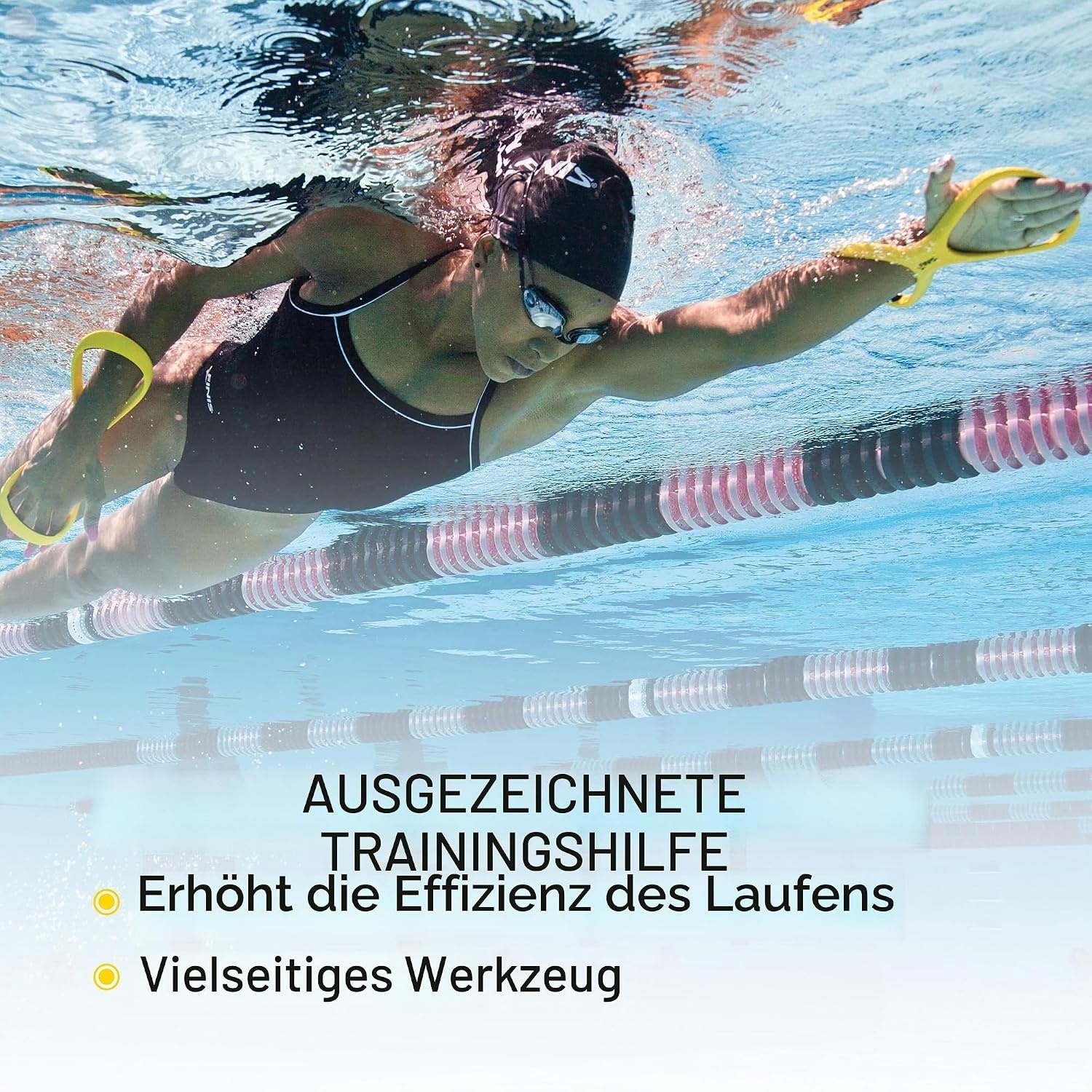 Unterarm-Schwimmhilfe für Techniktraining - Gelb - 30% Rabatt
