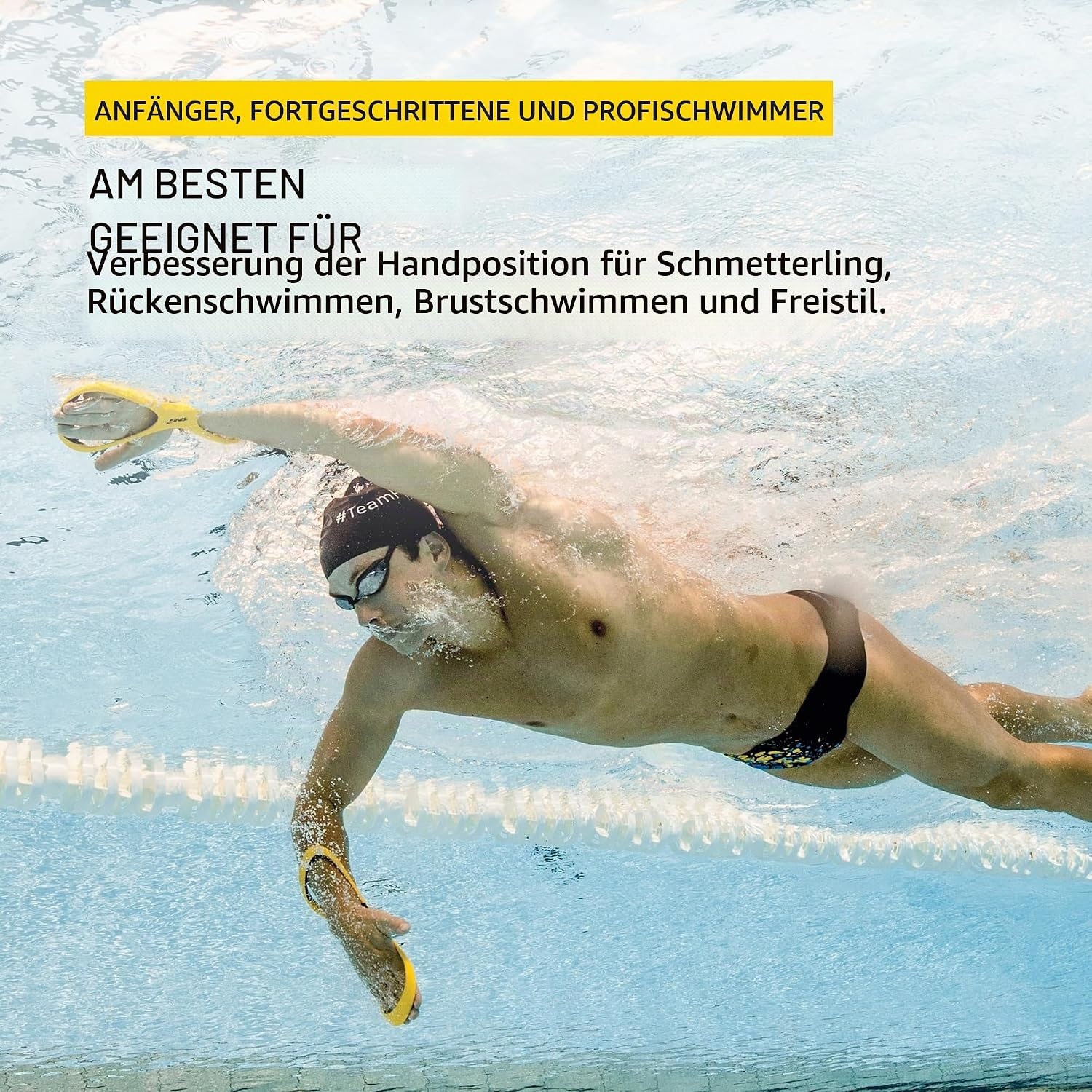 Unterarm-Schwimmhilfe für Techniktraining - Gelb - 30% Rabatt