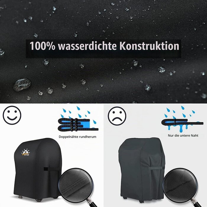 Grillabdeckhaube für Weber Spirit 210 - 30% Rabatt - Schwarz