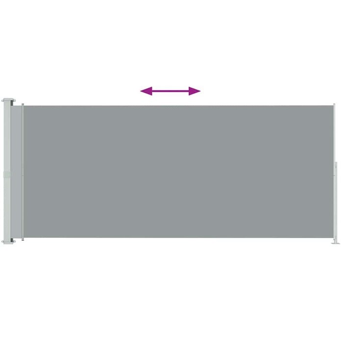 Ausziehbare Seitenmarkise 180x500 cm Grau - 34% Rabatt auf Rückläufer