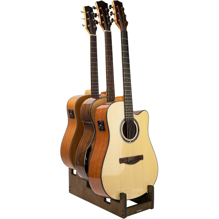 3-fach Gitarrenständer Walnussoptik - 33% Rabatt