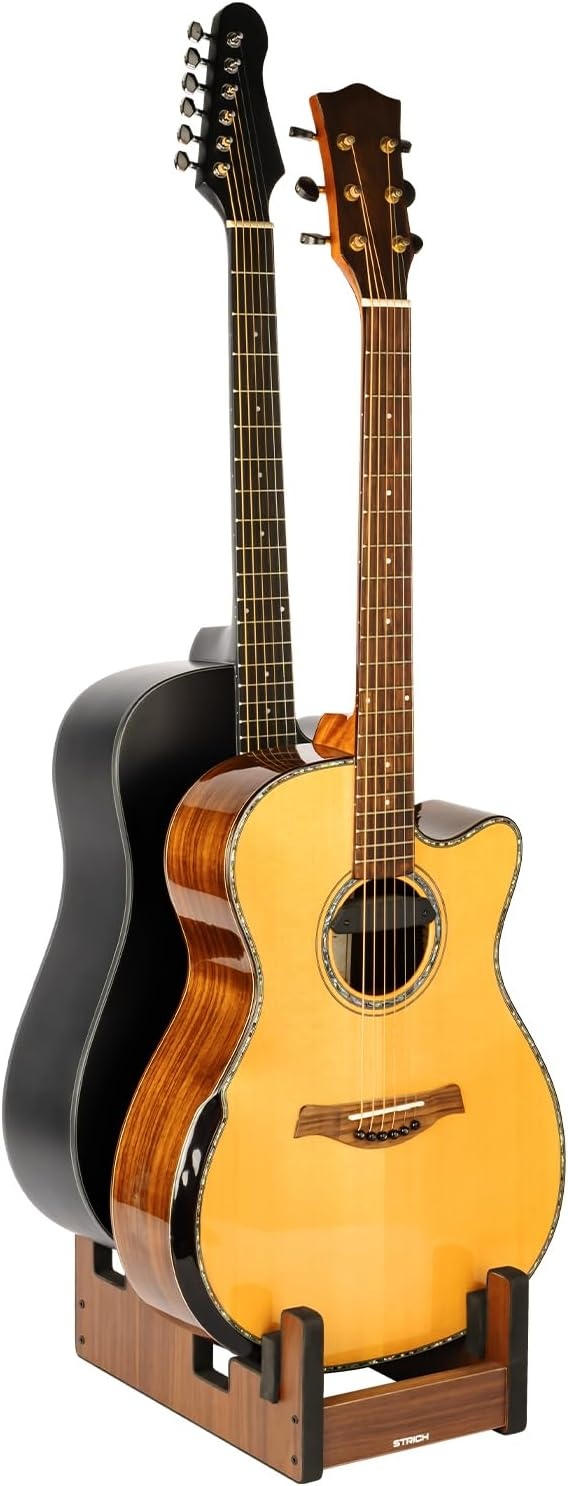 3-fach Gitarrenständer Walnussoptik - 33% Rabatt