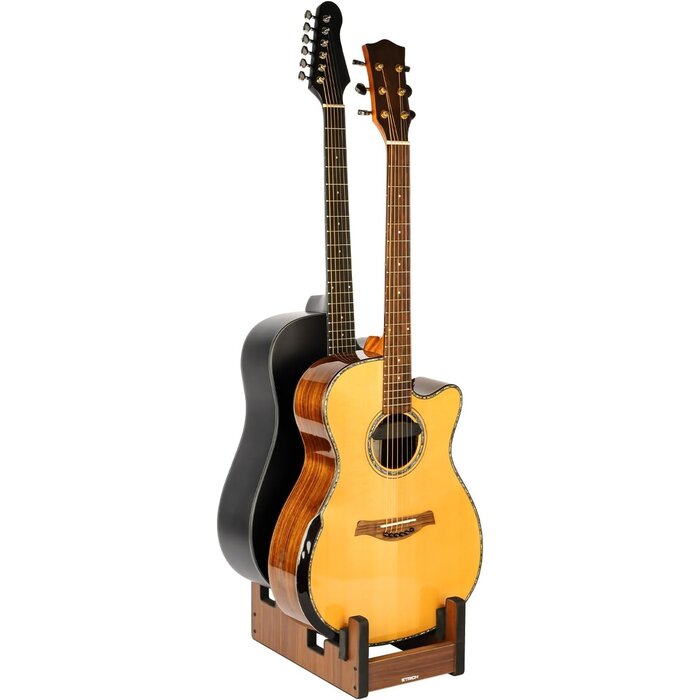 3-fach Gitarrenständer Walnussoptik - 33% Rabatt
