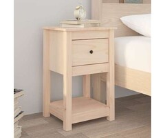 Vidaxl 2er Set Massivholz-Nachtschränke, Kiefer, 40x35x61,5cm, 46% Rabatt