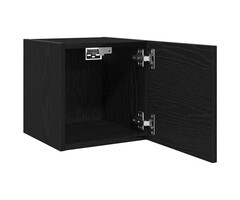 Vidaxl Wand-TV-Schrank Set Schwarz-Eiche - 2-teilig - 39% Rabatt