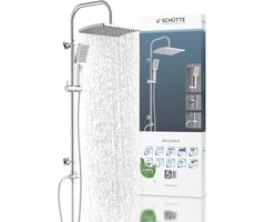 Duschsystem mit Regendusche & Handbrause - Chrom - 40% Rabatt