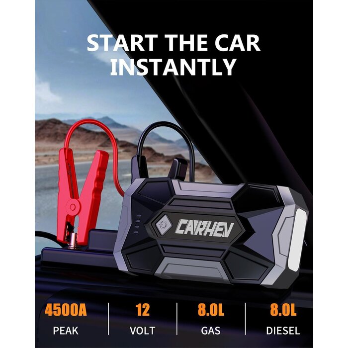 Auto Starthilfe Powerbank 4500A 12V - Ausgepackt - 32% Rabatt