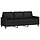 3-Sitzer Sofa Samt Schwarz 180 cm - 35% Rabatt