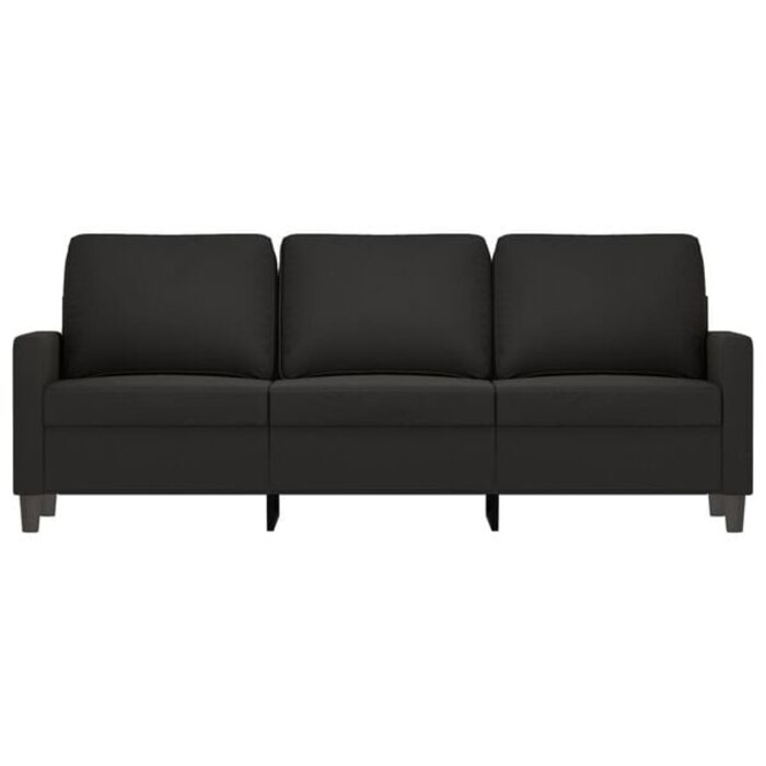 3-Sitzer Sofa Samt Schwarz 180 cm - 35% Rabatt