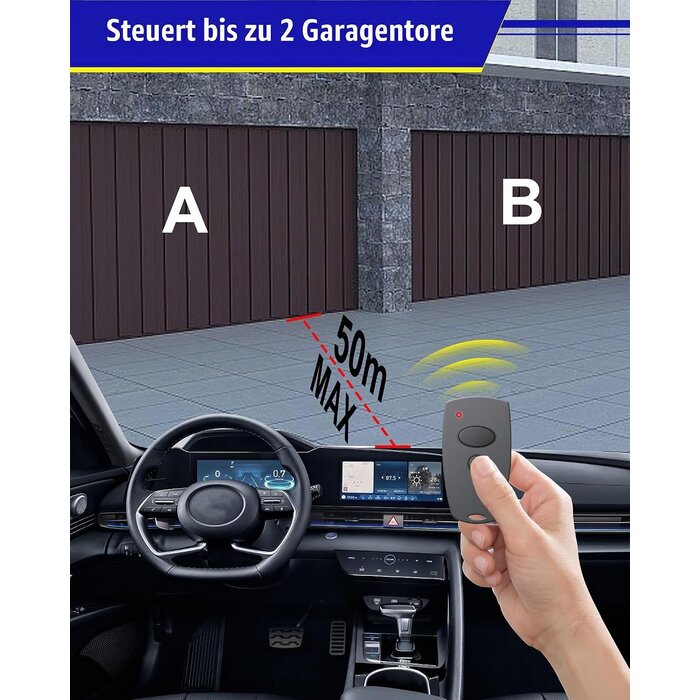 Garagentor-Handsender 868 MHz 2-Kanal kompatibel mit Marantec - 31% Rabatt