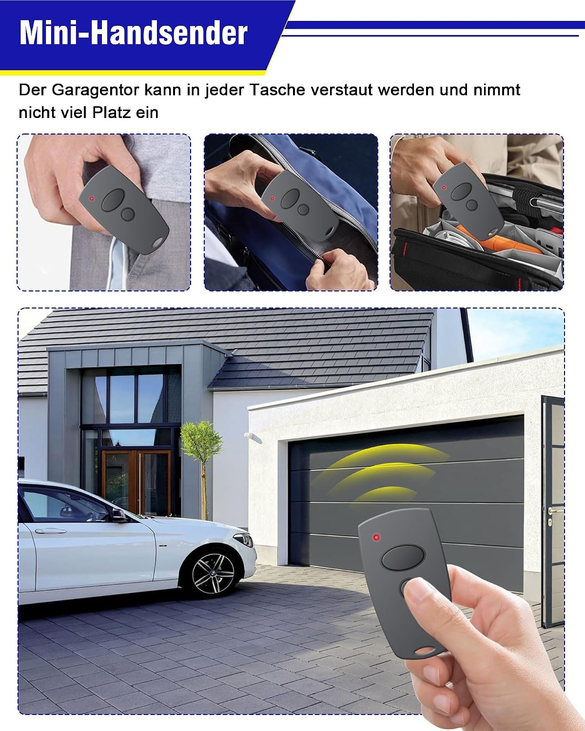 Garagentor-Handsender 868 MHz 2-Kanal kompatibel mit Marantec - 31% Rabatt