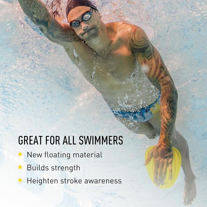 Schwimmpaddles für Schlagtechnik, Gelb - 31% Rabatt
