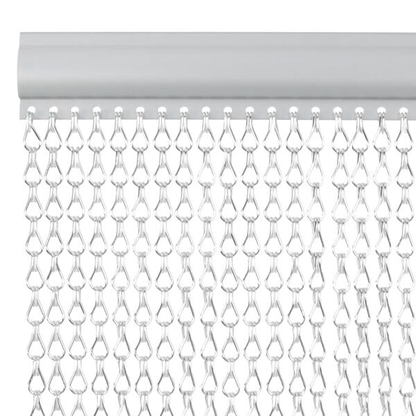 Aluminium-Kettenvorhang 100 x 226 cm Silber - 34% Rabatt